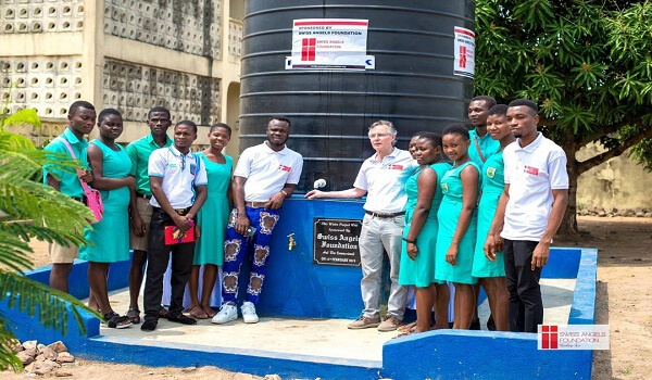 Swiss Angels Foundation provides Mafi Kumase Senior High Technical School mechanized borehole